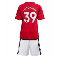 Manchester United Scott McTominay #39 Domáci Detský futbalový dres 2023-24 Krátky Rukáv (+ trenírky)